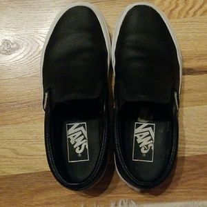 Vans Shoes - Vans leather slip-ons Vans Shoes - Vans leather slip-ons